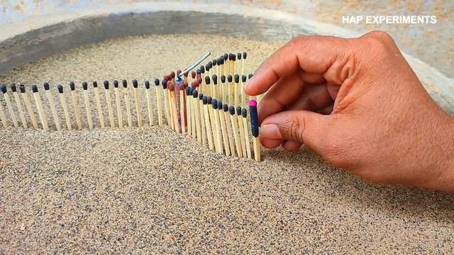 Matchstick Chain Reaction Domino Vs Jelly Crackers Amazing Experiment 😱Diwali crackers ,Diwali stas смотреть онлайн