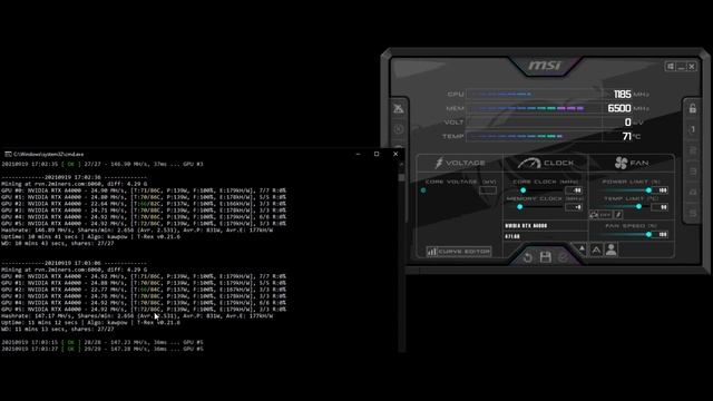 Nvidia RTX A4000 | PNY RTX A4000 | A4000 Ravencoin Hashrate | Ravencoin GPU Mining | Mining RVN смотреть онлайн