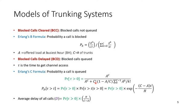 5.5 Trunking in Cellular Systems смотреть онлайн