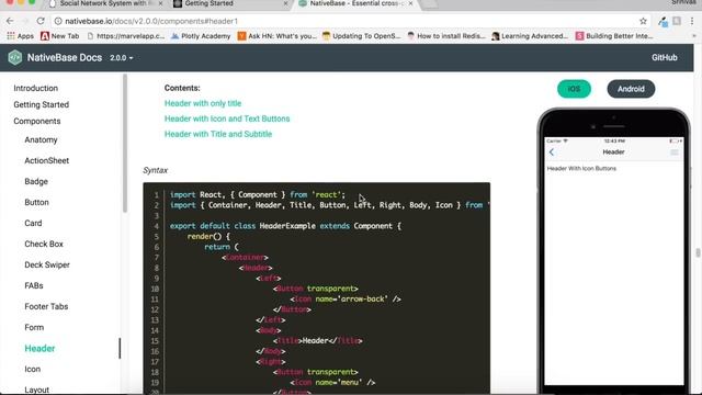 React Native Making Template NativeBase - Tutorial 1 смотреть онлайн