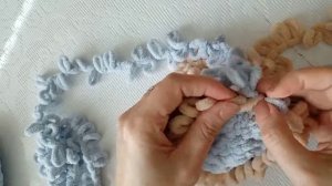 Носочки узором "Плетёнка" из Alize Puffy Fine