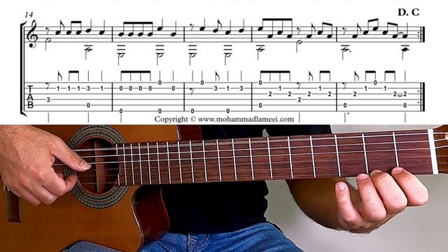 Tango To Evora Easy Version | Classical and Fingerstyle Guitar Tutorial + Sheet and Tab смотреть онлайн