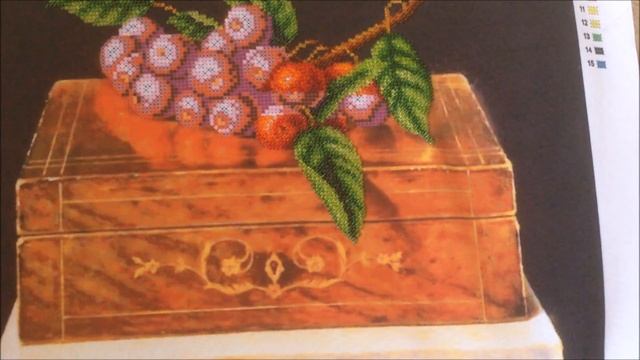Мой первый отчет "Рябина на шкатулке" от фирмы Магия Канвы. смотреть онлайн