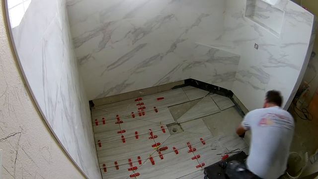 Construya Su Ducha Sin Muro O Escalon. Base De Ducha Plana