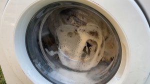 Stress test: WOOD wash in Samsung washing machine (VERY LOUD final spin)