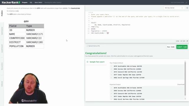 SQL Secrets: Fast-Track Your DB Skills with this HackerRank Bootcamp! смотреть онлайн