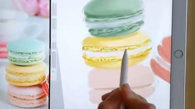 Быстрый скетч макаронсы на ipad смотреть онлайн