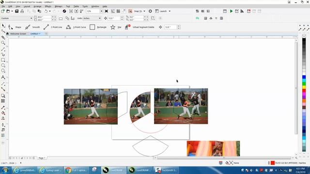 Corel Draw Tips & Tricks Make a Collage of Photos part 2 intersect смотреть онлайн