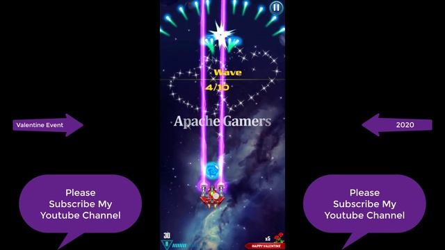 Galaxy Attack Alien Shooter I Happy Valentine Event 2020 I How To Use Booster смотреть онлайн
