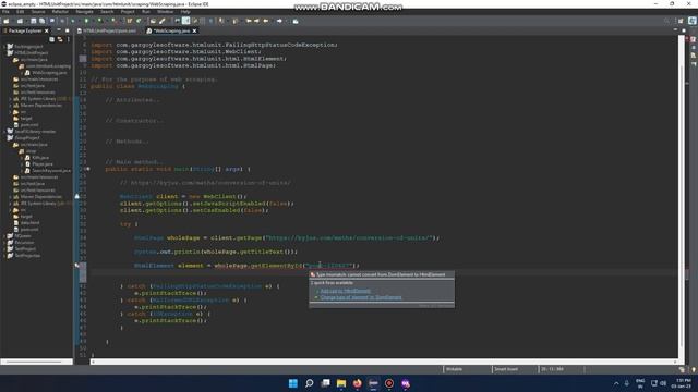 How to Scrap Text from Website using HTMLUnit - Java смотреть онлайн