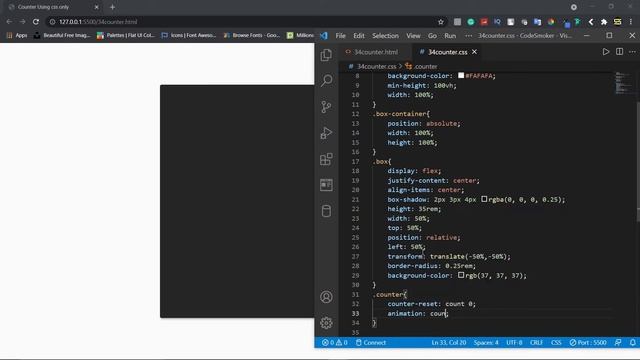 CSS Number Counter | CSS Countdown Animation | CodeSmoker | смотреть онлайн