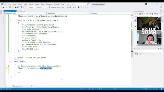 Coding Tutorial #1 (Unity): "HelloAudioVisualizer": A Real-time Audio Visualizer — Artful Design TV смотреть онлайн