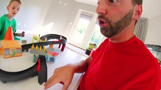Father & Son GET BEST TOY RACE TRACK EVER! / Disney and Pixar Cars Radiator Springs! смотреть онлайн