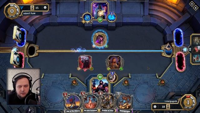 ФЕЙВОР ВОИН ИЛИ КАК УБИТЬ ВРАГА ОДНОЙ КАРТОЙ - GODS UNCHAINED смотреть онлайн