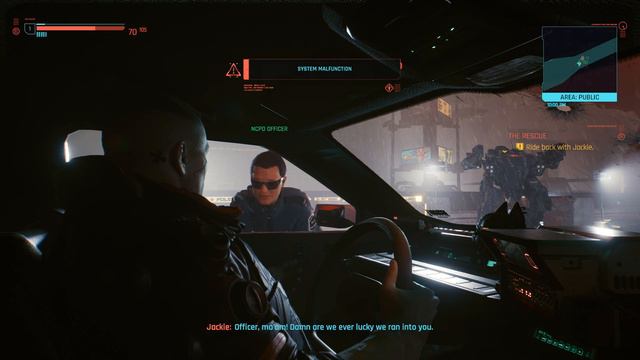 CYBERPUNK 2077 Driving Home with Jackie Scene HD смотреть онлайн