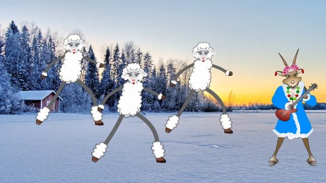 Два футажа. Овечки с козой смотреть онлайн