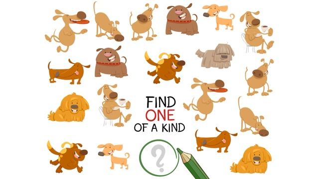 Логическая детская игра. Найди ОДНУ картинку без копии. Logical Children's Game. Часть 8.