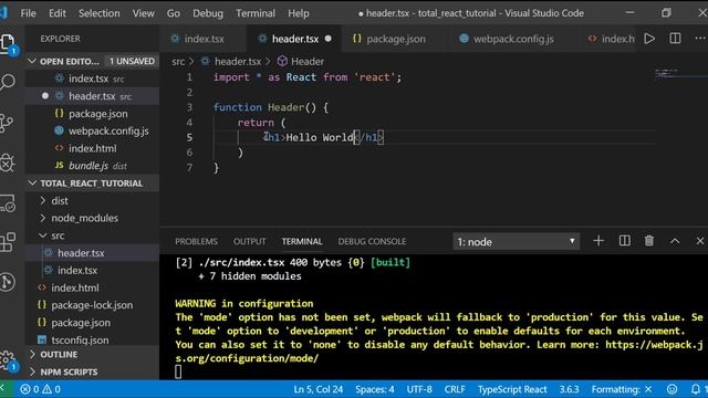 Total React Tutorial - For Beginners - Using TypeScript смотреть онлайн