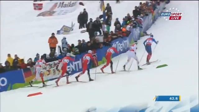 Trentino. Гений спринта Никита Крюков против норвежцев.