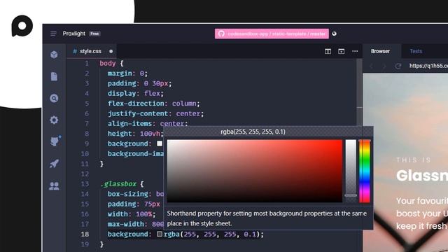 How To Make Glassmorphism using HTML & CSS | Glass morphism CSS смотреть онлайн