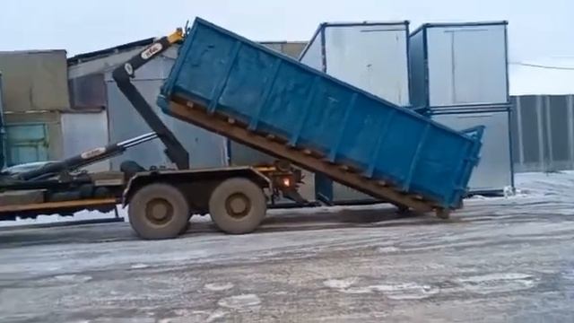 Вывоз строительного мусора. Контейнер 20м3 смотреть онлайн