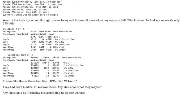 DevOps & SysAdmins: Zenoss No space left on device Error смотреть онлайн