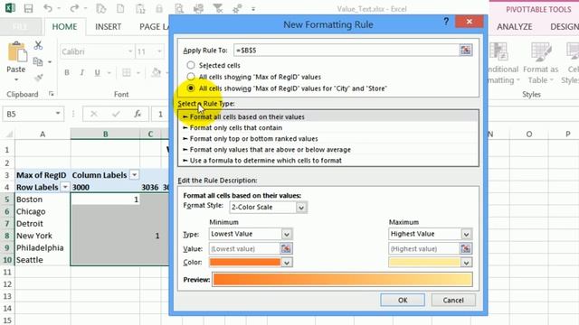 Show Text in Excel Pivot Table Values Area смотреть онлайн