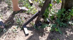 Приспособление для выкорчевывания кустарников.