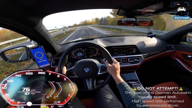 BMW M340i XDrive G20 | TOP SPEED On AUTOBAHN POV (NO SPEED LIMIT) By AutoTopNL