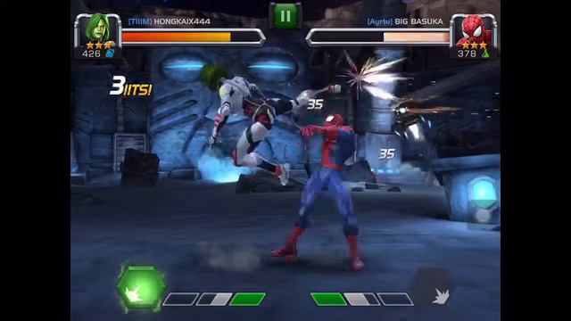 Marvel Contest Of Champions (Gamora Vs Spider-man)