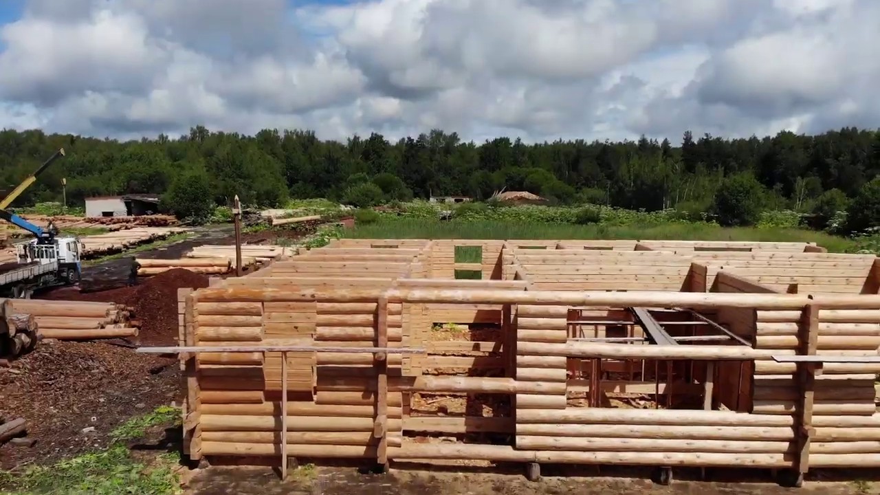 Как Строят ДОМ из Рубленного Бревна