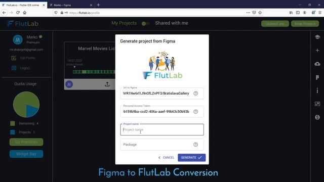 FlutLab FAQ: "How to convert Figma Project into FlutLab one" смотреть онлайн