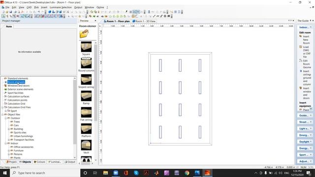 Dialux Tutorial No.1