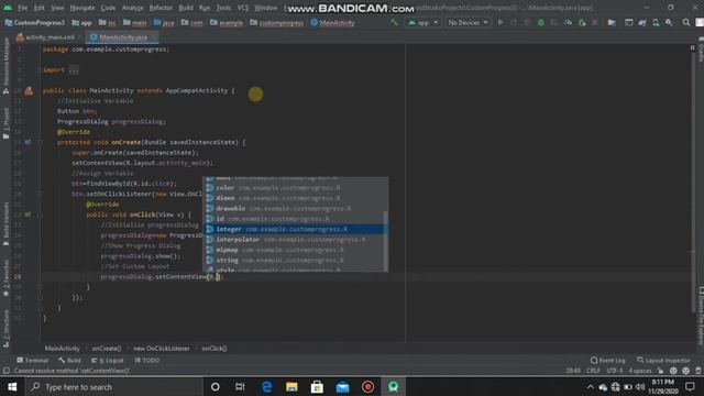Custom Progress Dialog|Android studio#tech_free смотреть онлайн
