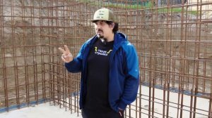 Армирование монолитных стен, как делать армирование. Частный дом из бетона, строительство на склон