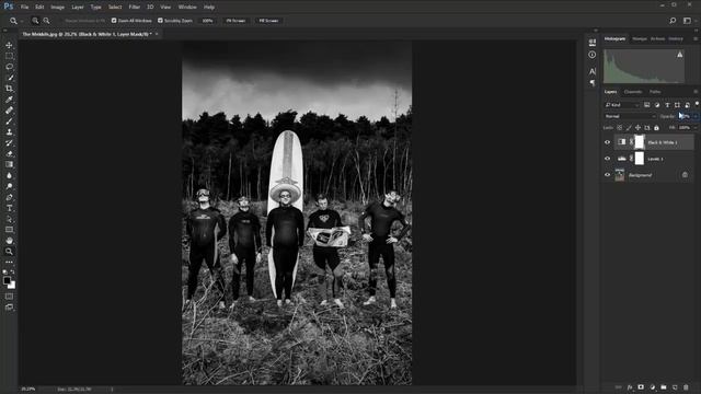 Create a bleach bypass effect in Photoshop смотреть онлайн