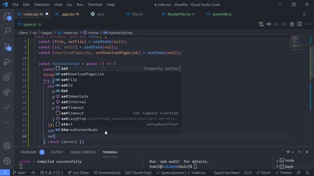 File Sharing Project - MERN Stack with TypeScript & Next Js | React Mongo Express | Complete Video смотреть онлайн