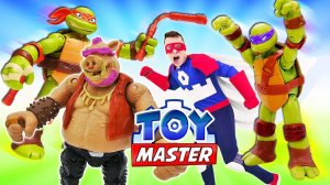 Видео игры битвы - Черепашки Ниндзя в команде Шредера! - Сборник видео Той Мастер и Ninja Turtles