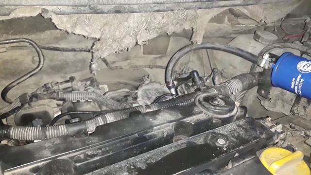 Прочистка инжектора Corsa D 2010.Двигатель A14XER.Работа на промывочной жидкости.