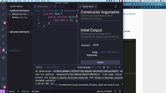 Learning sCrypt 3: Deploy a Contract смотреть онлайн