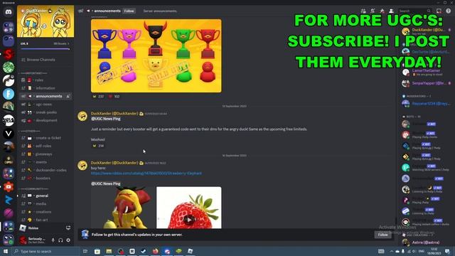 How To Get Evil Duck Trophy in DuckXander Codes (ROBLOX FREE LIMITED UGC ITEMS) смотреть онлайн