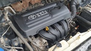 Toyota corolla e120  двиг 3 zz fe 1.6  стук двигателя на холостых пробег 316000