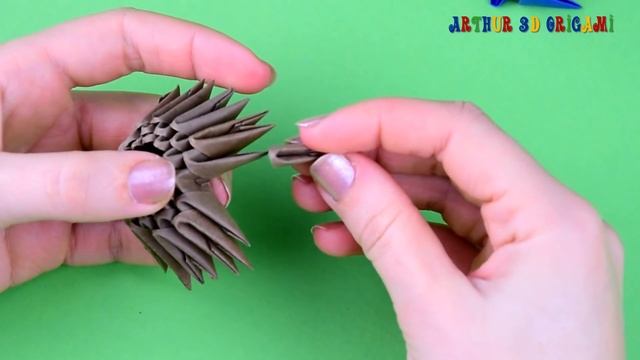 Easy 3D origami. How to make paper Santa's reindeer (a deer) ☃ tutorial DIY смотреть онлайн