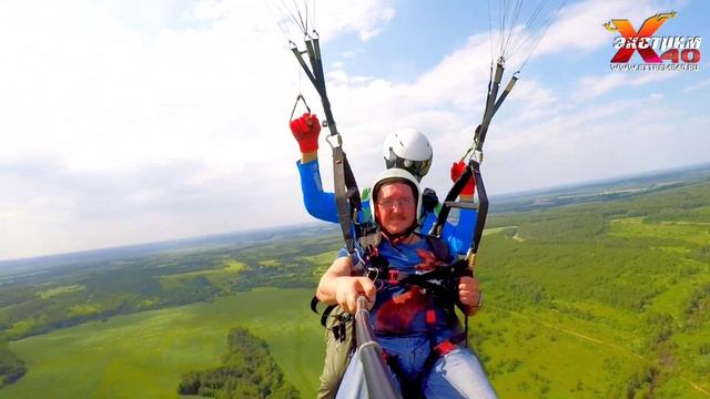 Полеты на параплане в тандеме с инструктором Калуга! Летает - Иванов Алексей! Развлечения в Калуге! смотреть онлайн