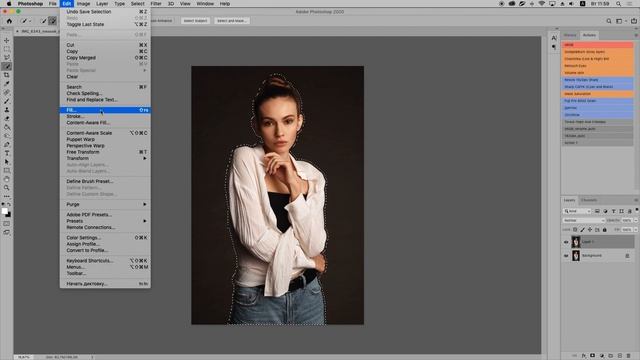 Photoshop: выравниваем студийный фон в Adobe Photoshop смотреть онлайн