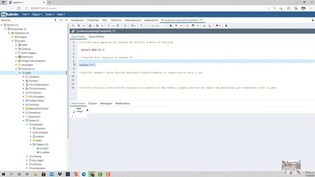 FUNCIONES MATEMÁTICAS MOD, PI, RANDOM y TRUNC Curso de PostgreSQL #47 смотреть онлайн