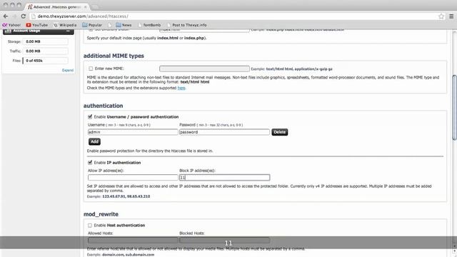 Creating a .htaccess file at Thexyz Server смотреть онлайн