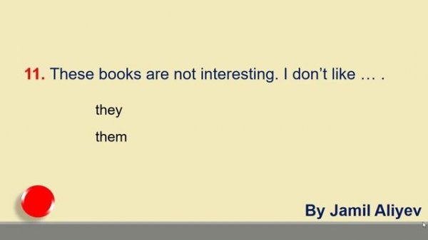 English Grammar Test (A1-A2 levels) -1