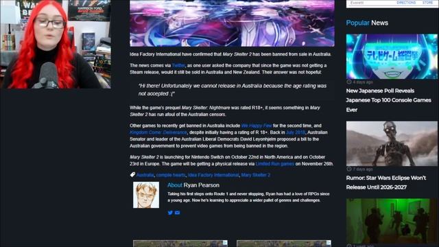 Anime Game Mary Skelter 2 Censored For Western Audiences On Steam, Purification Minigame Removed смотреть онлайн