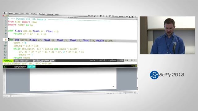 Cython: Speed up Python and NumPy, Pythonize C, C++, and Fortran, SciPy2013 Tutorial, Part 4 of 4 смотреть онлайн